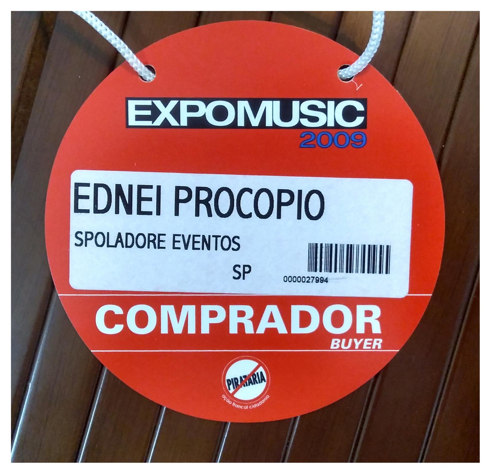 Participação de Ednei Procópio na Expomusic 2009.