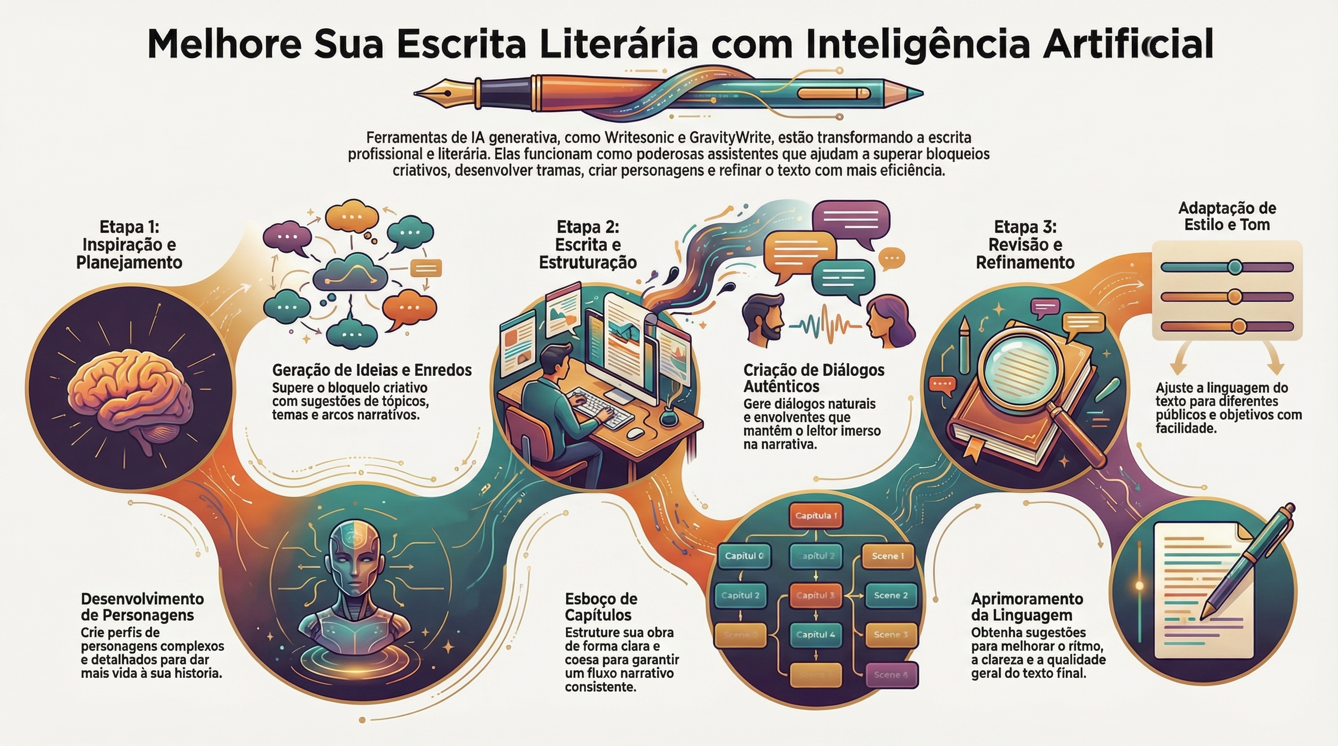A Inteligência Artificial e a Escrita Criativa de Livros