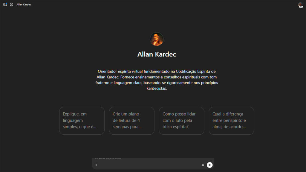 Bate papo com Allan Kardec
