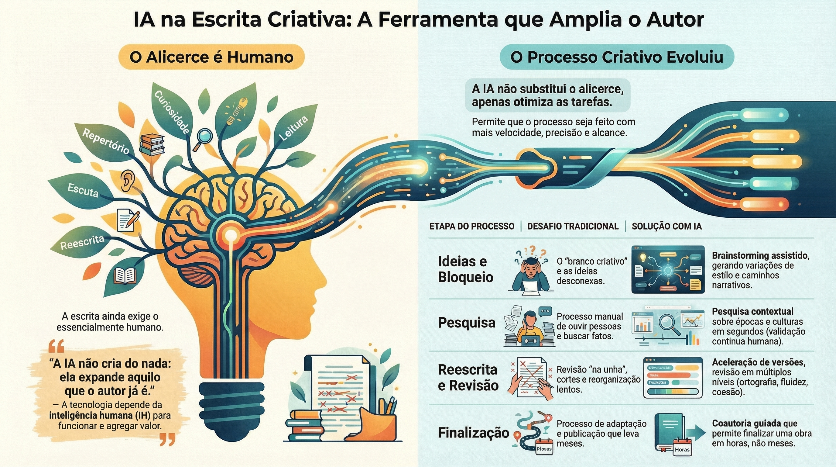 A Inteligência Artificial e a Escrita Criativa de Livros