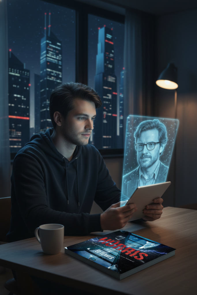 Como conversar com Ed Flames — escritor virtual criado com IA