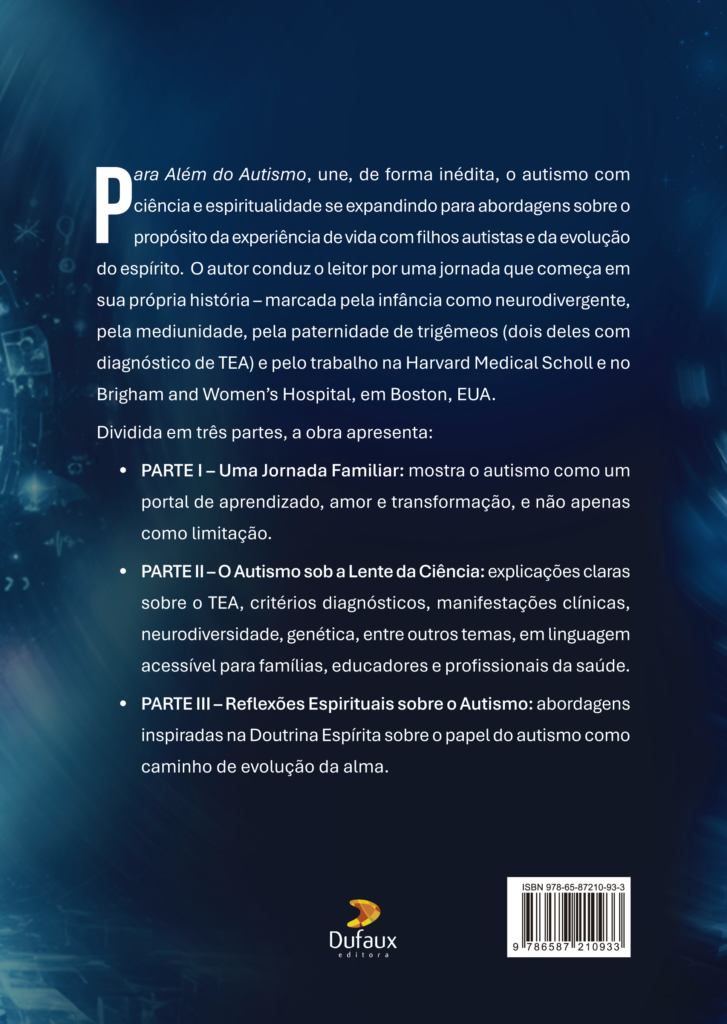 Texto de Quarta Capa do Livro Para Alem do Autismo