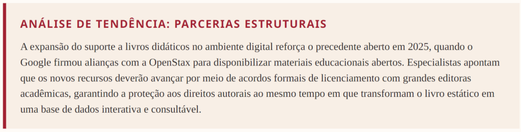 ANÁLISE DE TENDÊNCIA: PARCERIAS ESTRUTURAIS