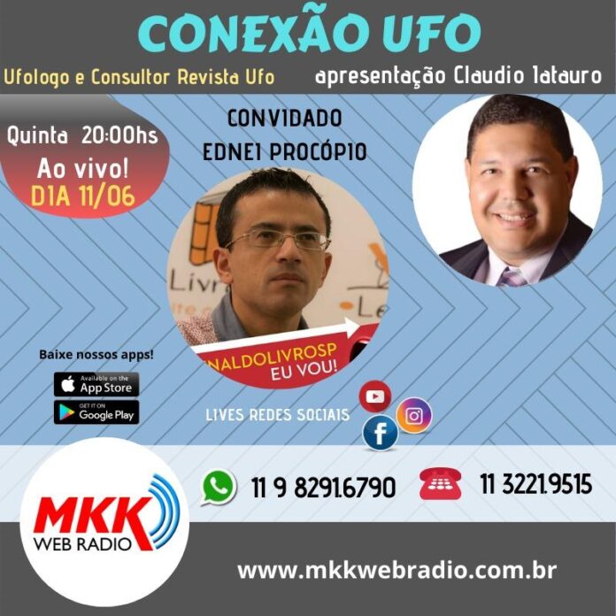 Ednei Procópio é entrevistado pelo apresentado no programa Conexão UFO. Irá falar sobre Nicola Tesla e a relação do cientista com a Exologia.