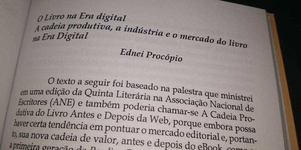 A cadeia produtiva, a indústria e o mercado do livro na Era Digital ...