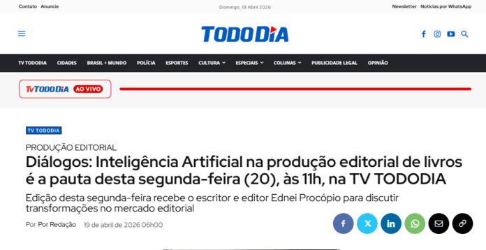Edição desta segunda-feira recebe o escritor e editor Ednei Procópio para discutir transformações no mercado editorial ...