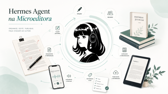 Criando uma Equipe de Agentes para sua Microeditora com Hermes Agent